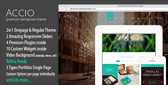 Accio | Responsive Onepage Parallax Agency WordPress Theme Logo